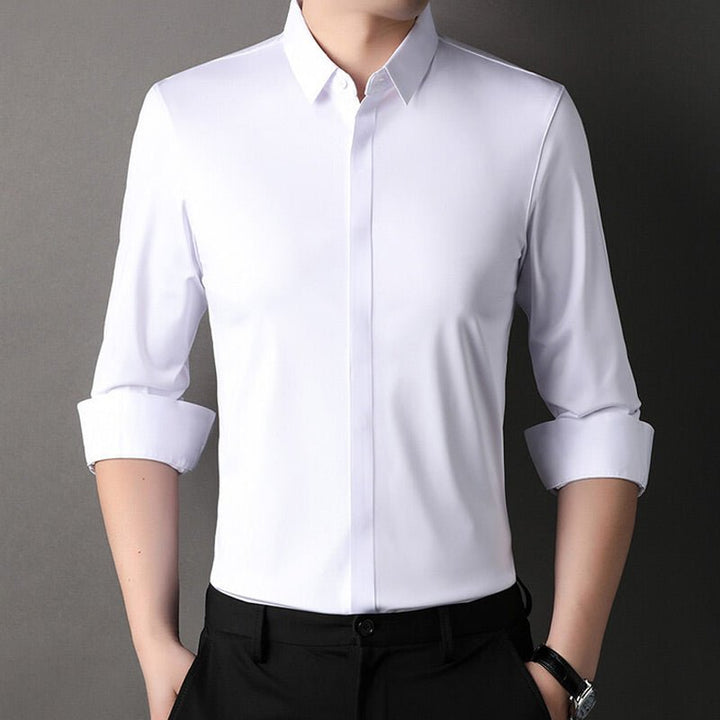 Halvric - Camicia elasticizzata antipiega