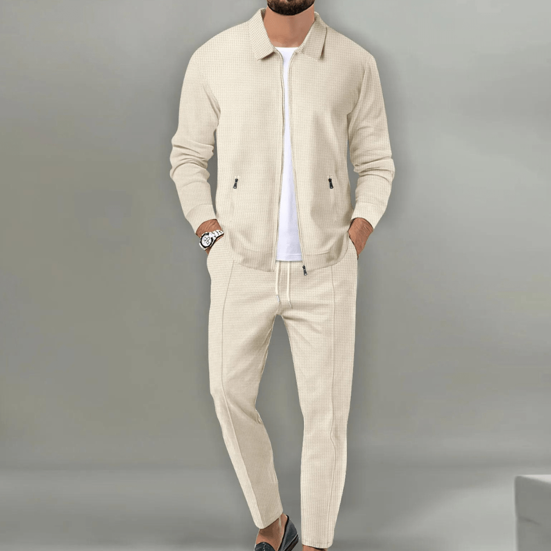Zaren - Giacca e pantaloni testurizzati