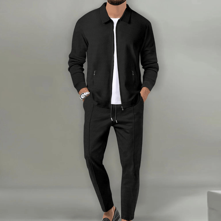 Zaren - Giacca e pantaloni testurizzati