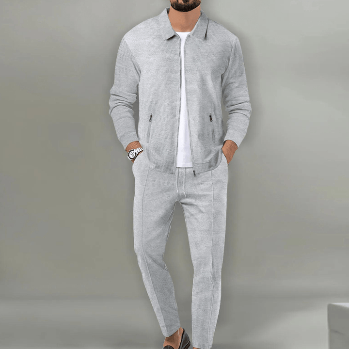 Zaren - Giacca e pantaloni testurizzati