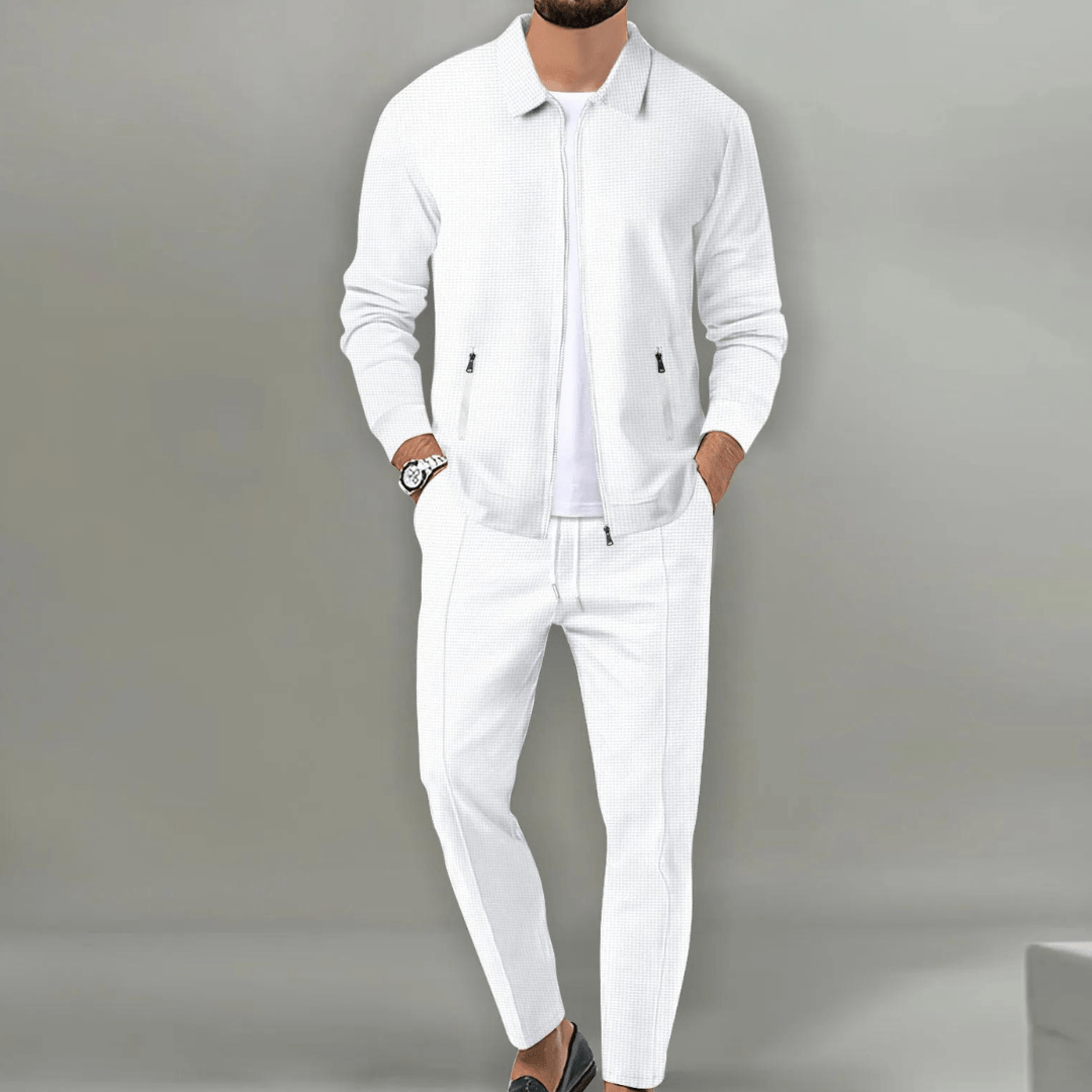 Zaren - Giacca e pantaloni testurizzati