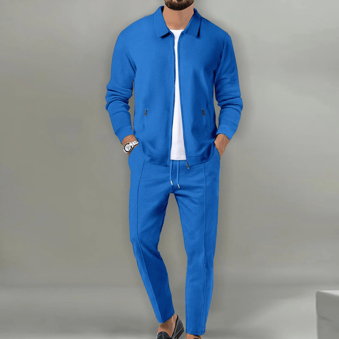 Zaren - Giacca e pantaloni testurizzati