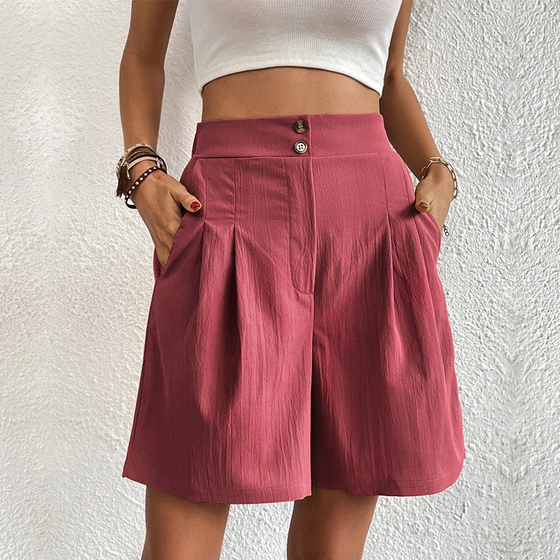 Halia - Shorts a vita alta dal tocco morbido