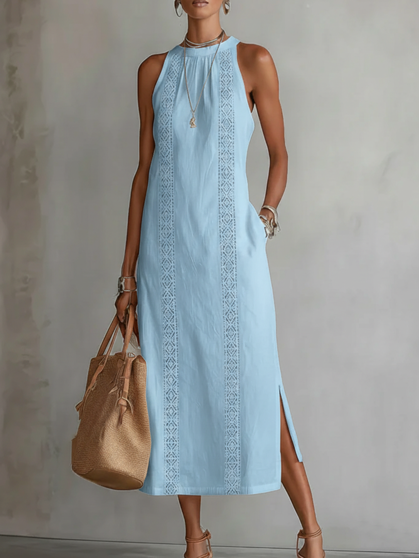 Brena - Abito midi in lino leggero
