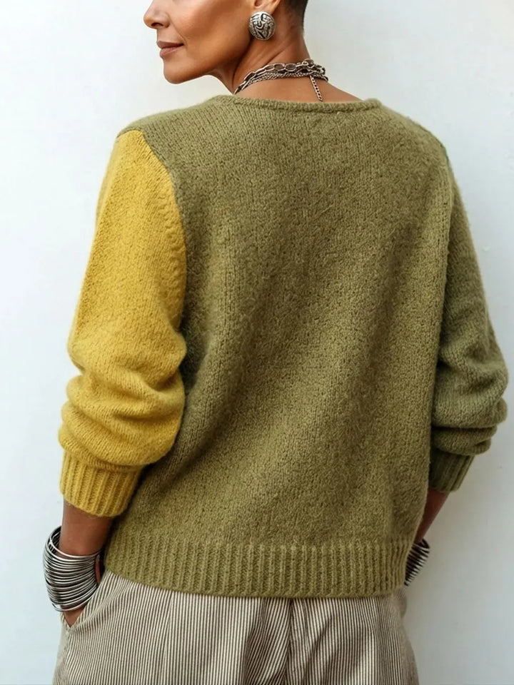 Ismay - Cardigan asimmetrico con bottoni frontali