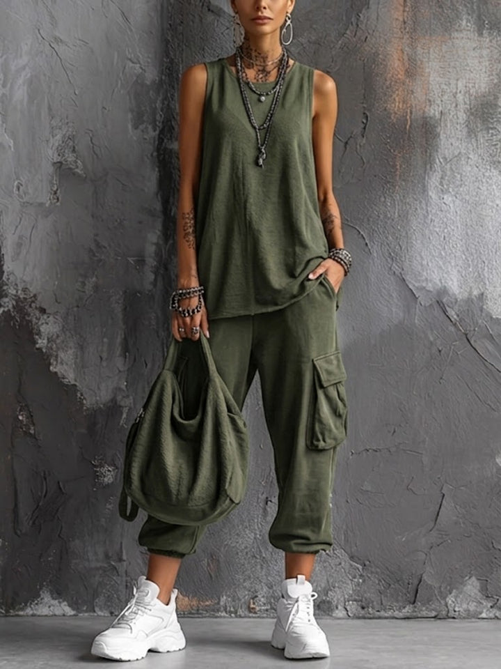 Destiny - Coordinato due pezzi stile utility soft touch