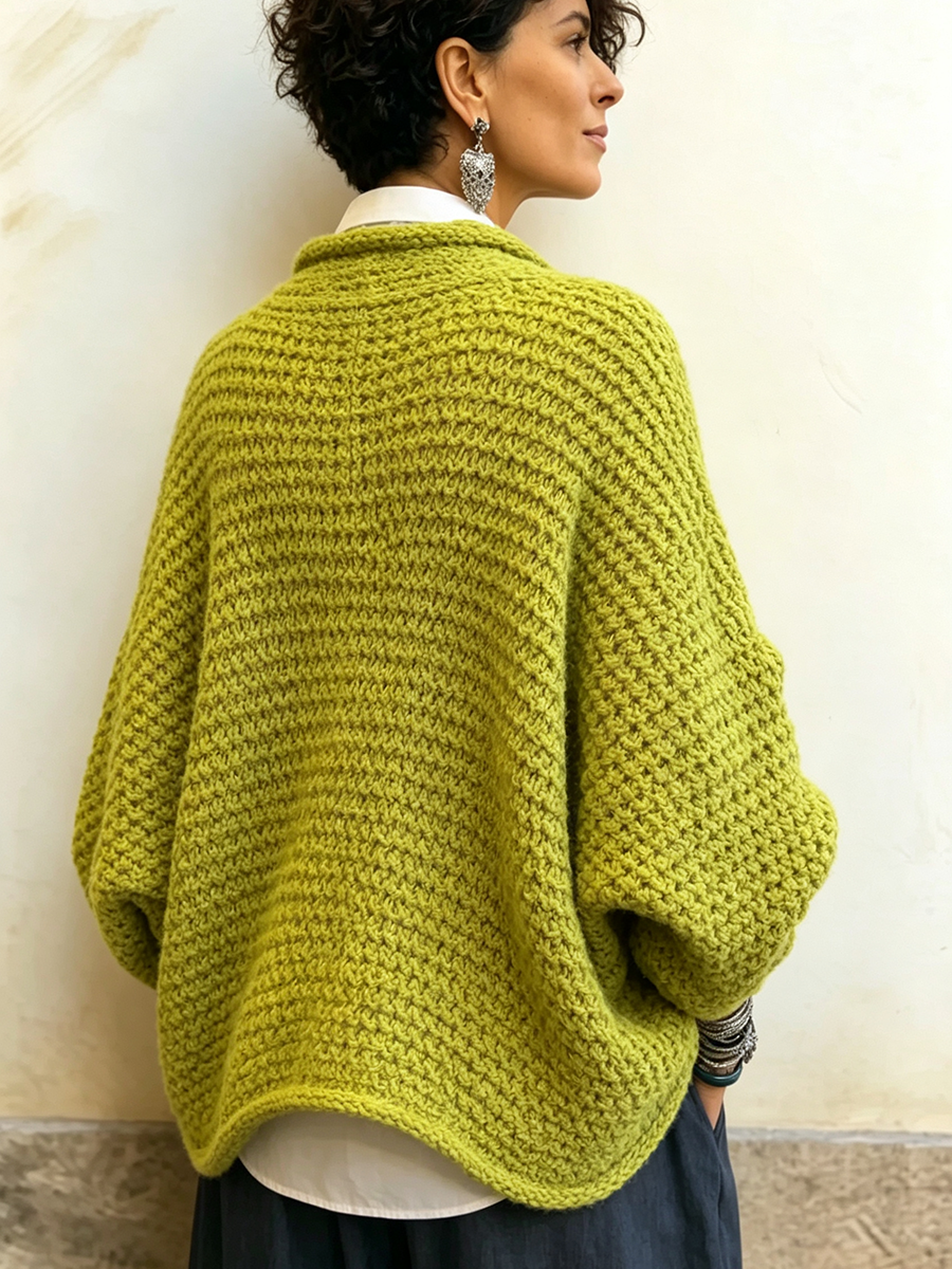 Orelle - Maglione testurizzato con scollo a V