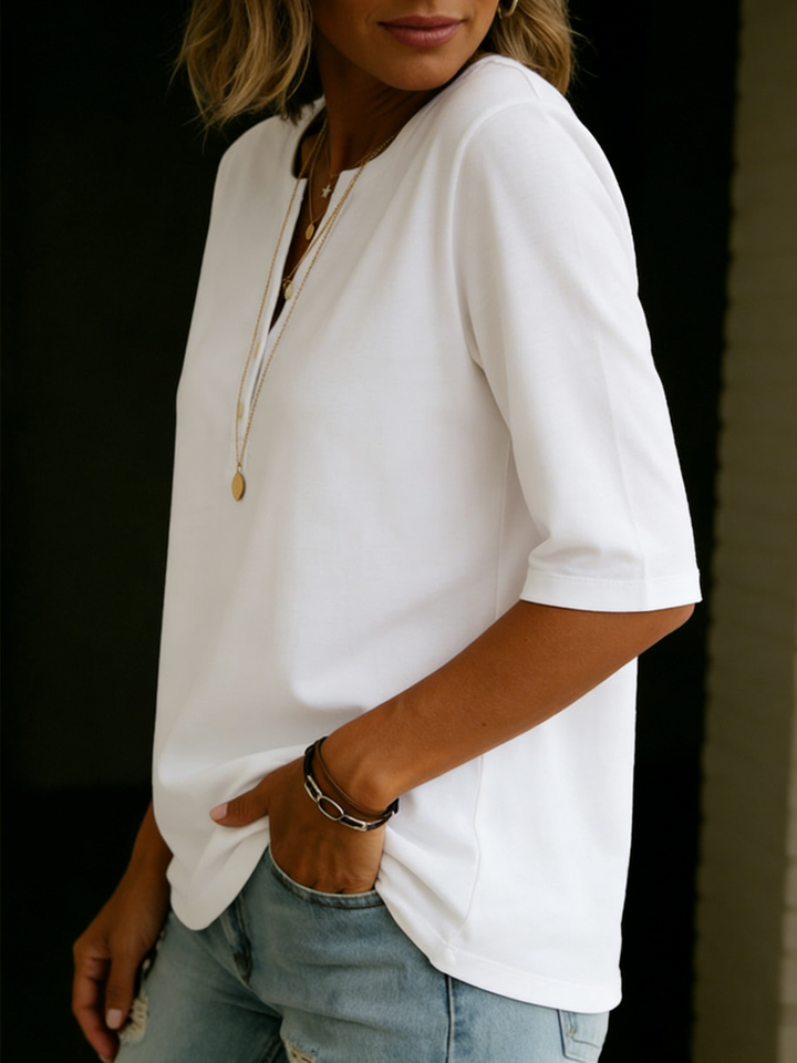 Brianna - Blusa casual con dettagli a bottoni