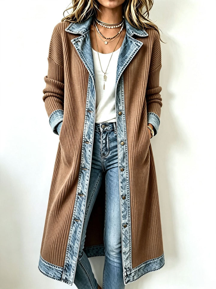 Odelia - Cardigan lungo testurizzato