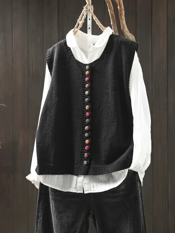 Meleri - Gilet in maglia morbido al tatto