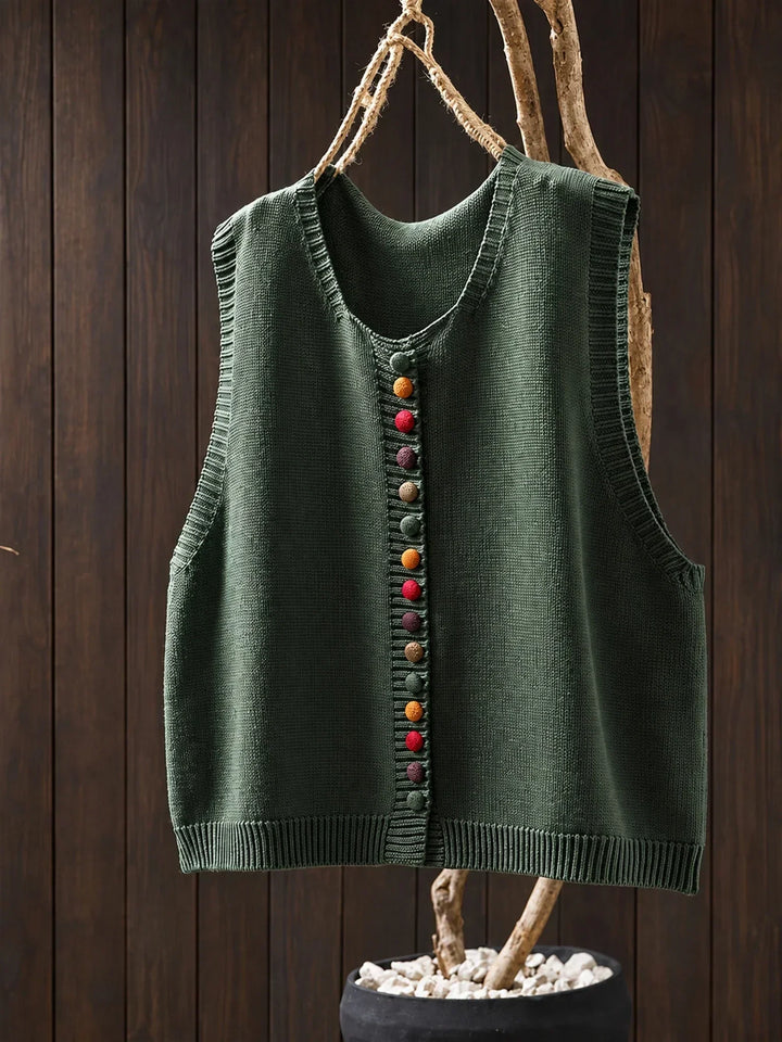 Meleri - Gilet in maglia morbido al tatto