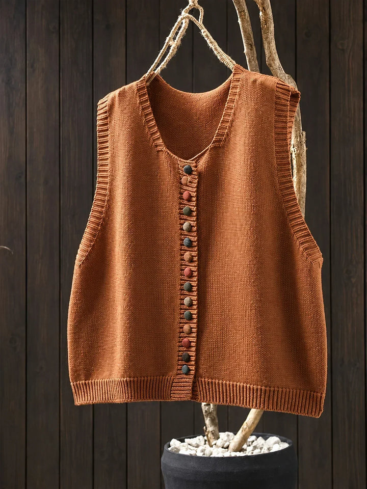Meleri - Gilet in maglia morbido al tatto