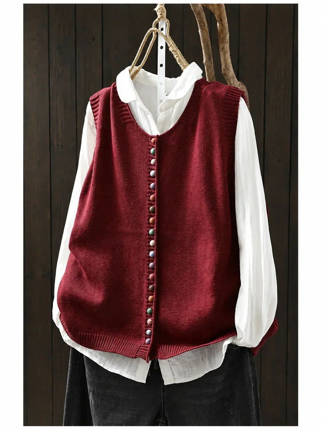 Meleri - Gilet in maglia morbido al tatto