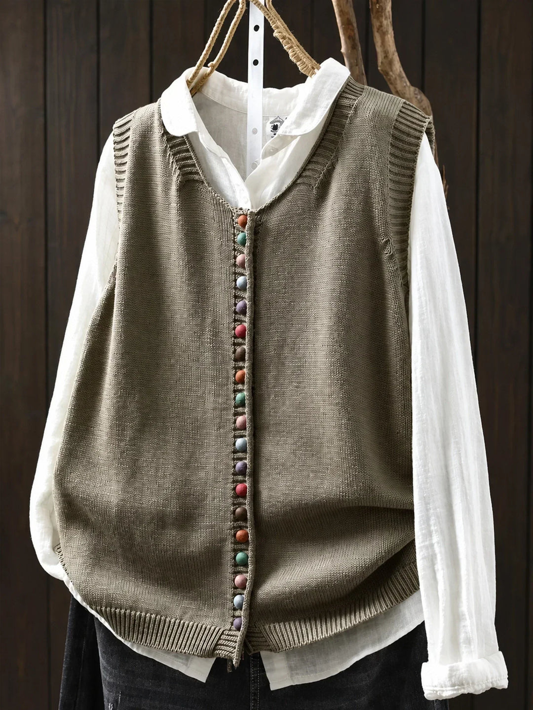 Meleri - Gilet in maglia morbido al tatto