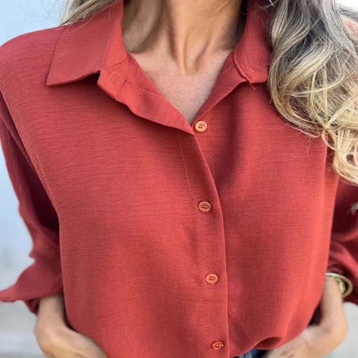 Noreyssa - Camicia con maniche a lanterna e mano morbida