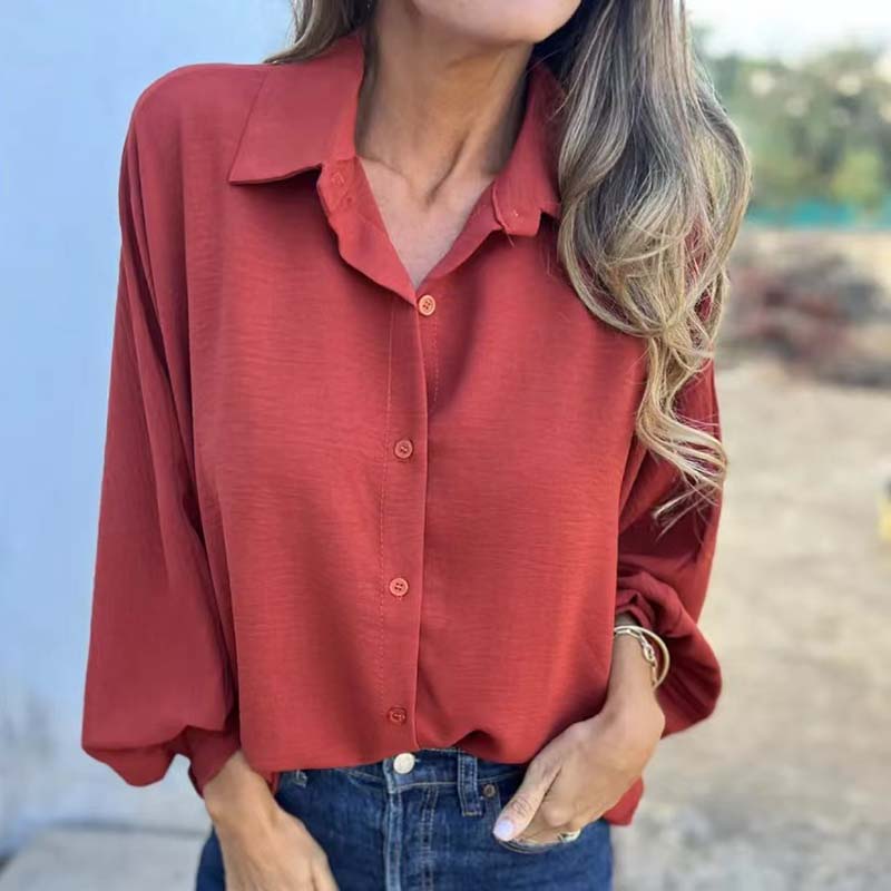 Anthea - Blusa con maniche a sbuffo e mano morbida