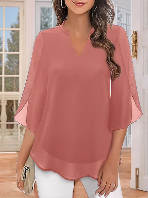 Zanyelle - Blusa a strati dalla mano morbida