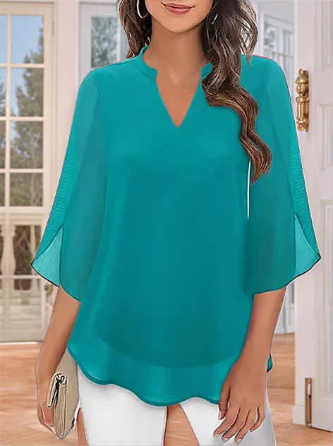 Zanyelle - Blusa a strati dalla mano morbida