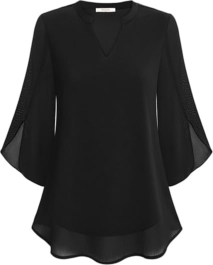 Zanyelle - Blusa a strati dalla mano morbida