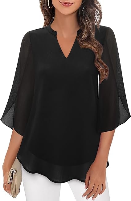 Zanyelle - Blusa a strati dalla mano morbida