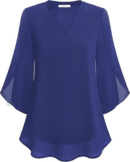 Zanyelle - Blusa a strati dalla mano morbida