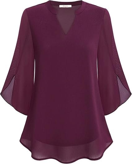 Zanyelle - Blusa a strati dalla mano morbida