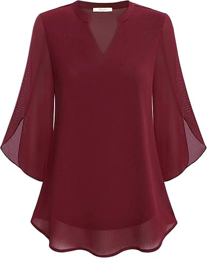 Zanyelle - Blusa a strati dalla mano morbida