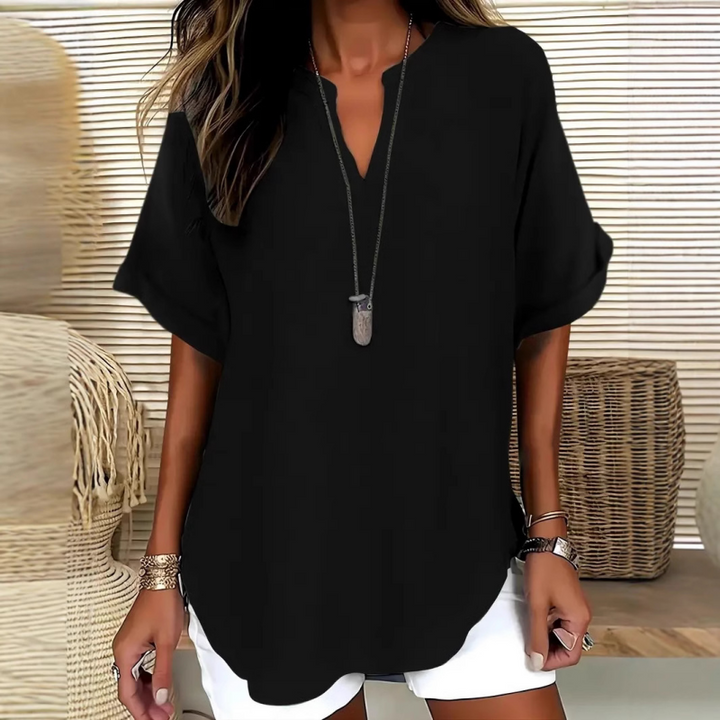 Laurel - Blusa leggera con scollo a V