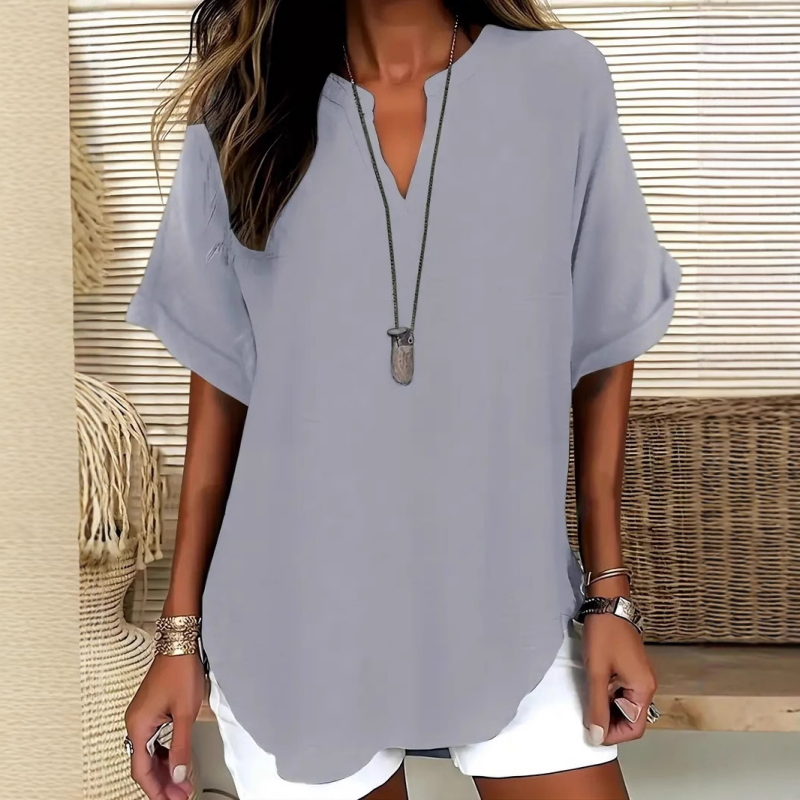 Laurel - Blusa leggera con scollo a V