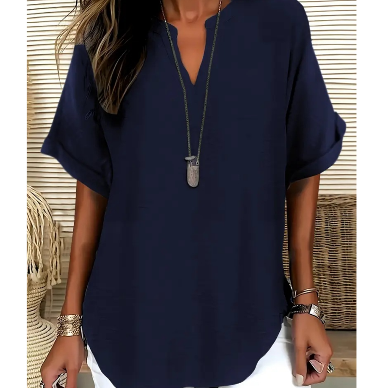Laurel - Blusa leggera con scollo a V