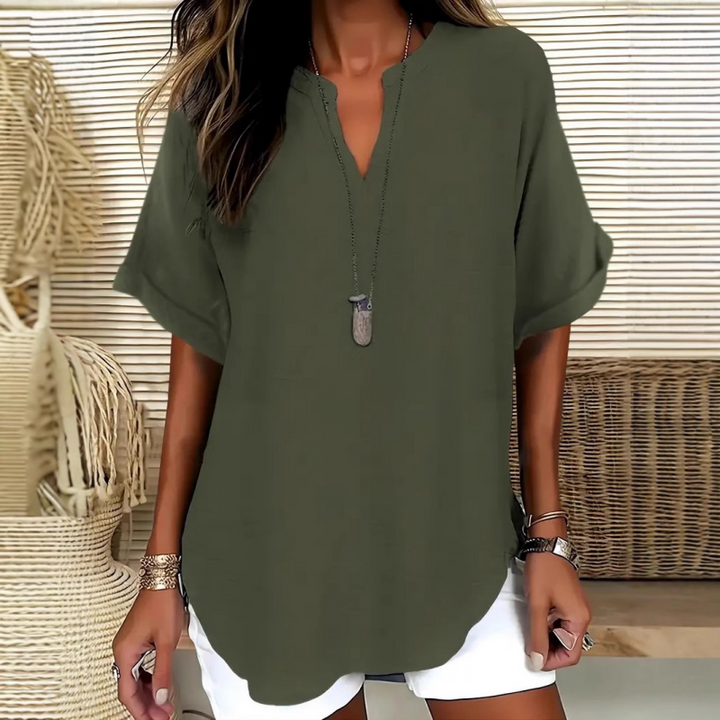 Laurel - Blusa leggera con scollo a V