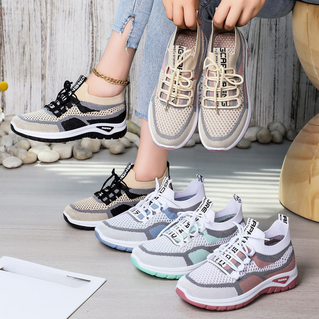 Xarae - Sneakers da running leggere ammortizzate con lacci