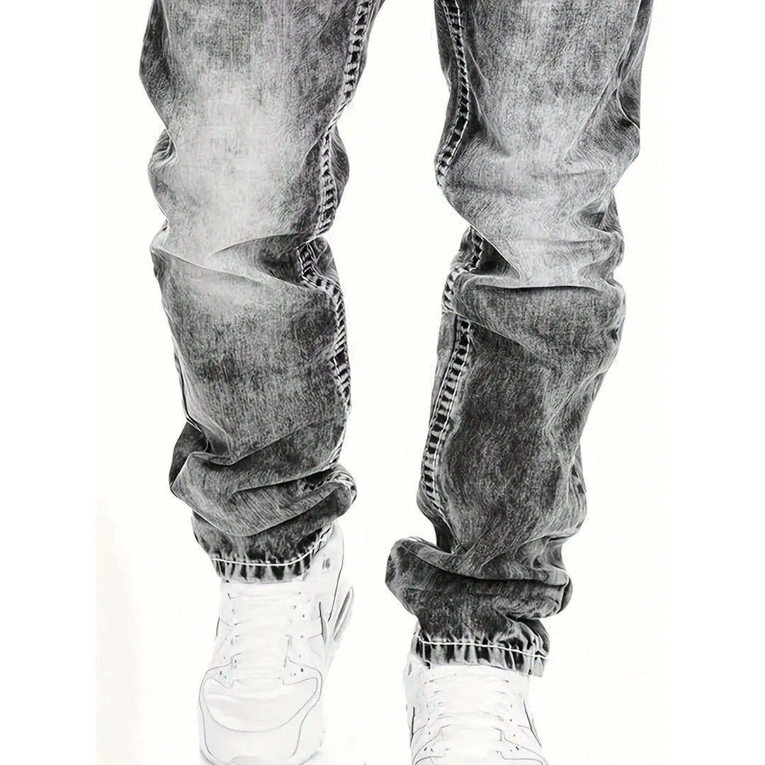 Dario - Jeans a gamba dritta con lavaggio vintage