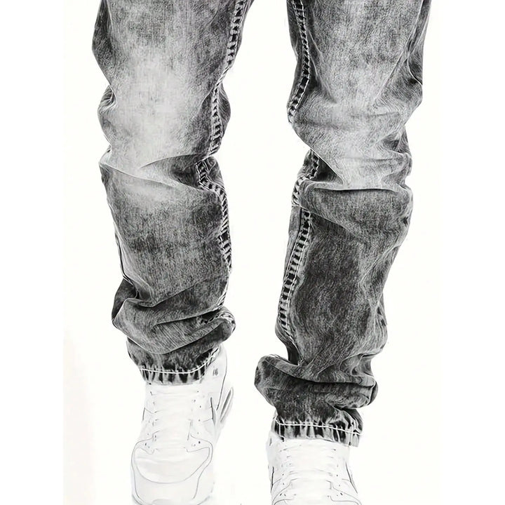Dario - Jeans a gamba dritta con lavaggio vintage