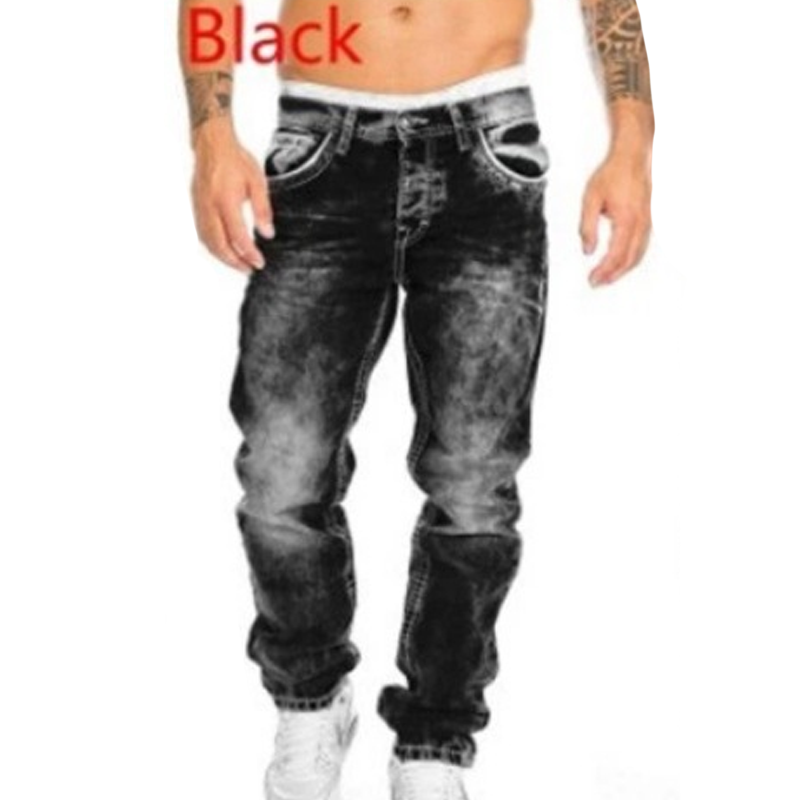 Dario - Jeans a gamba dritta con lavaggio vintage