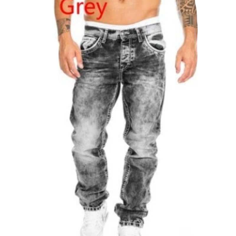 Dario - Jeans a gamba dritta con lavaggio vintage