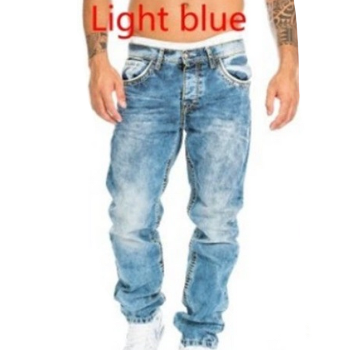 Dario - Jeans a gamba dritta con lavaggio vintage