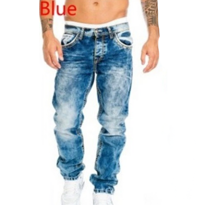Dario - Jeans a gamba dritta con lavaggio vintage