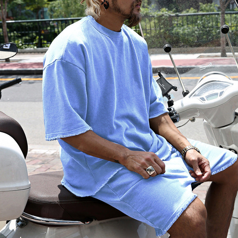 Eamon - Coordinato oversize con T-shirt e shorts