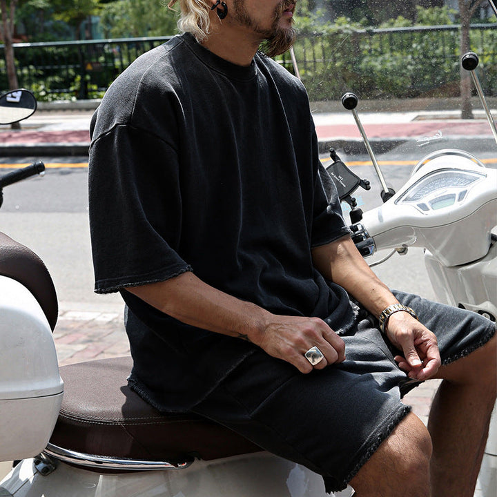 Eamon - Coordinato oversize con T-shirt e shorts
