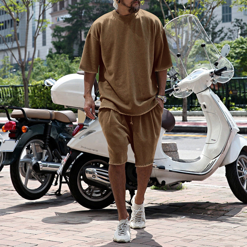 Eamon - Coordinato oversize con T-shirt e shorts