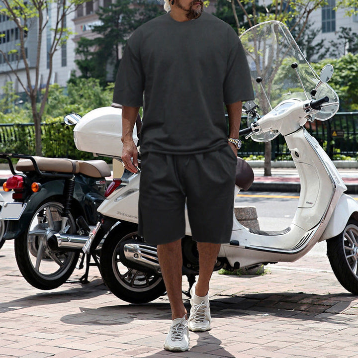 Eamon - Coordinato oversize con T-shirt e shorts