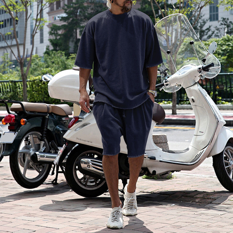 Eamon - Coordinato oversize con T-shirt e shorts