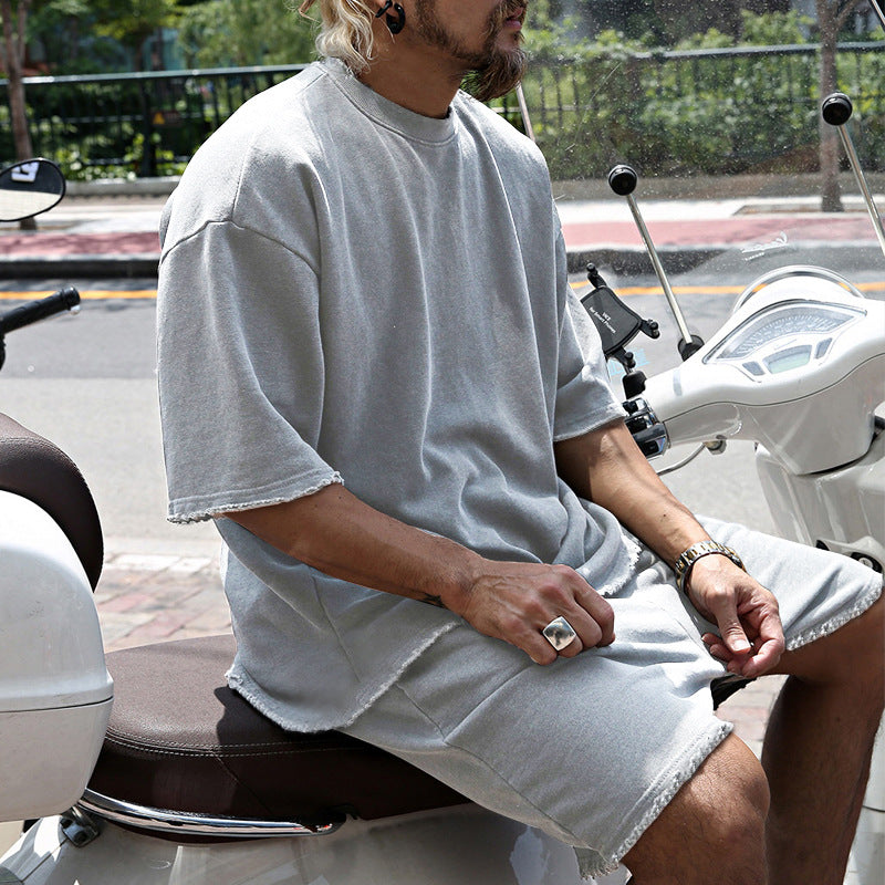 Eamon - Coordinato oversize con T-shirt e shorts