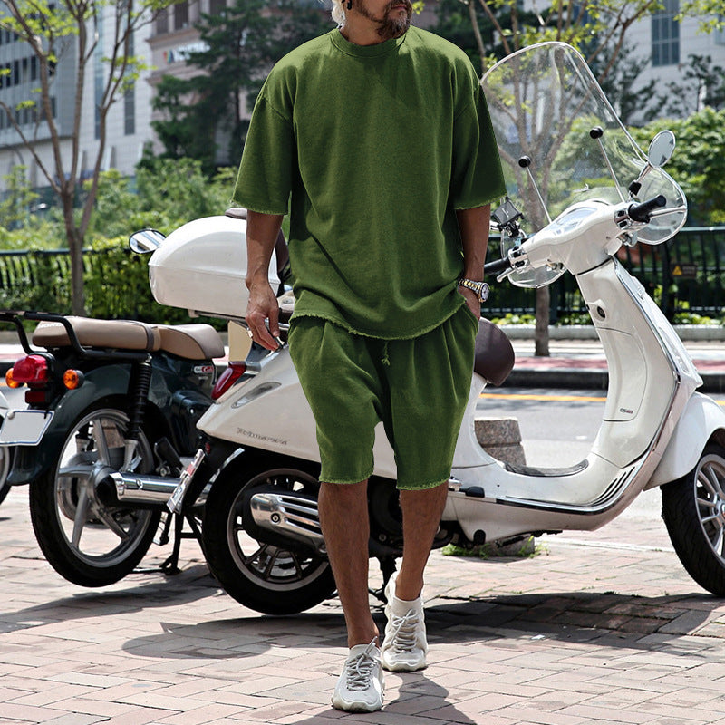 Eamon - Coordinato oversize con T-shirt e shorts