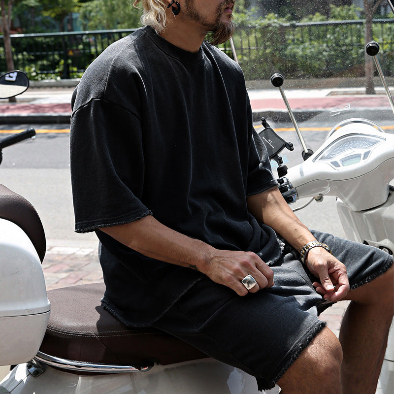 Eamon - Coordinato oversize con T-shirt e shorts
