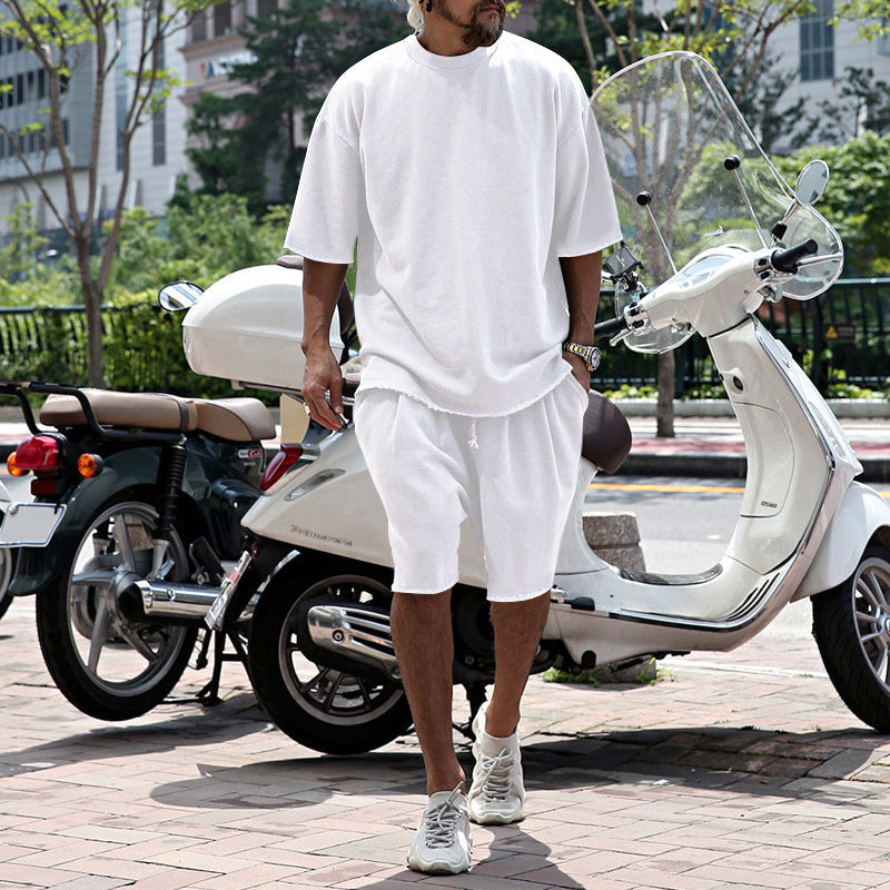 Eamon - Coordinato oversize con T-shirt e shorts