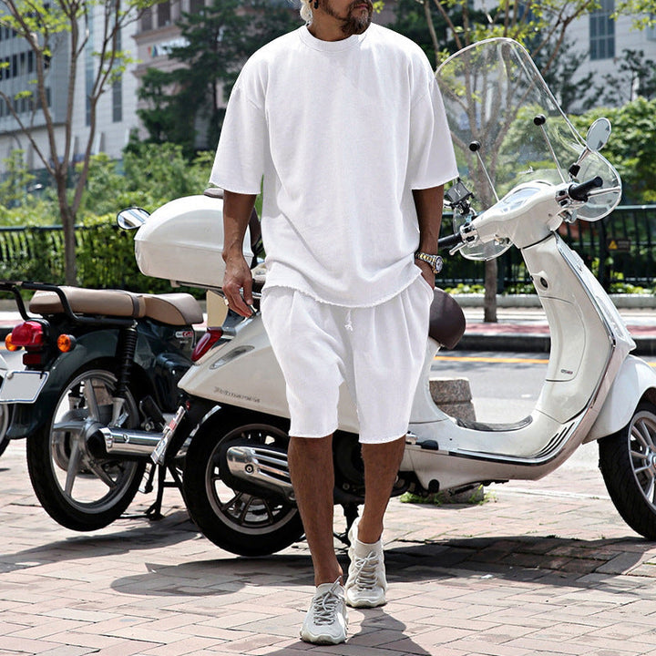 Eamon - Coordinato oversize con T-shirt e shorts