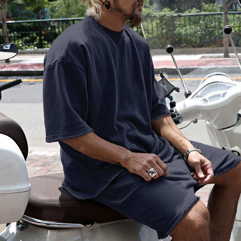 Eamon - Coordinato oversize con T-shirt e shorts
