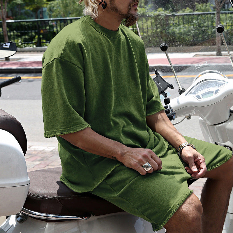 Eamon - Coordinato oversize con T-shirt e shorts
